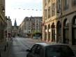  la rue Colbert, en direction de l'Hôtel de Ville